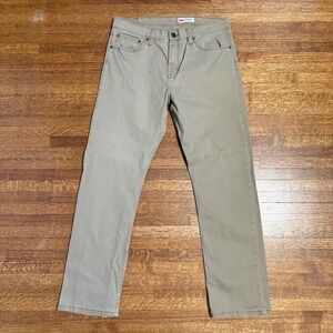 Wrangler Slim Straight Khaki Pants Mens 34x30 Stretch‎ Casual Chino Jeans